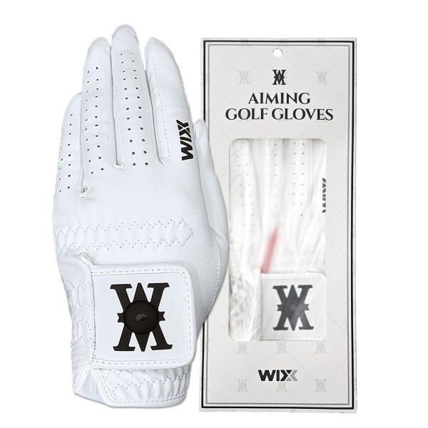 [윅스] 논슬립 실리콘 에이밍 골프 장갑 10+2 구성 / (그립가이드, 에이밍기능) 왼손,오른손